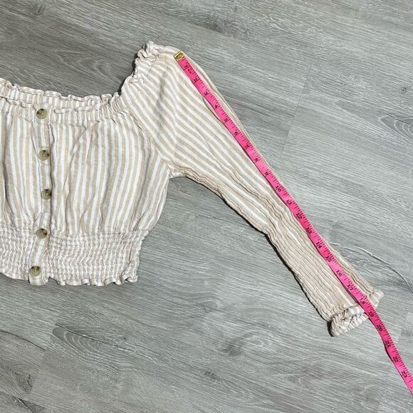 Aeropostale Crop Top Long Sleeve Sz Med - Picture 7 of 8